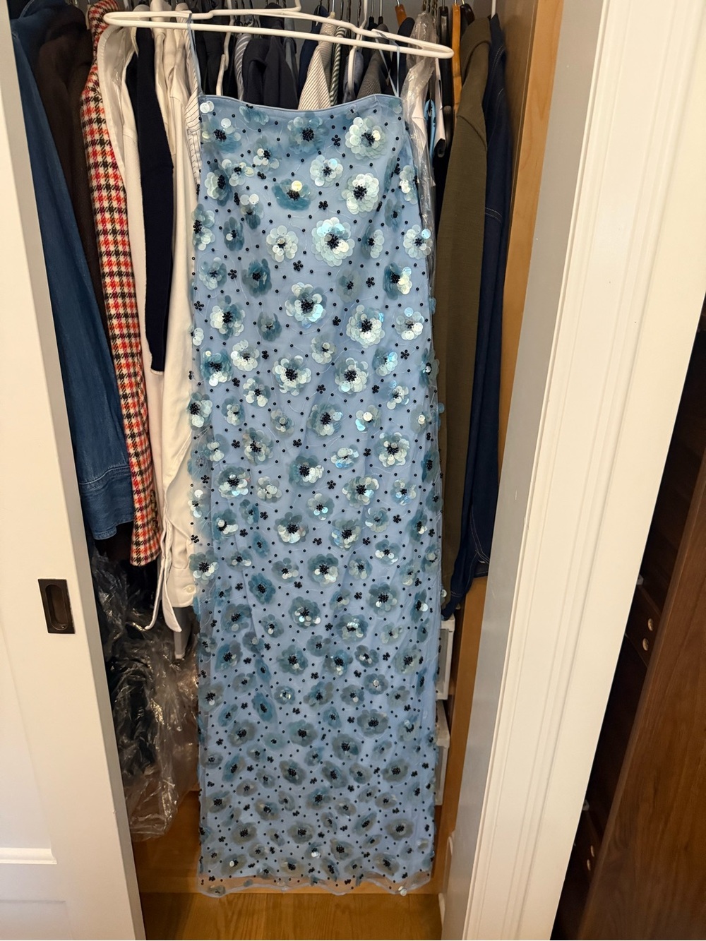 ROTATE Birger Christensen Floral Embellished Strapless Dress - Picture 3 of 10
